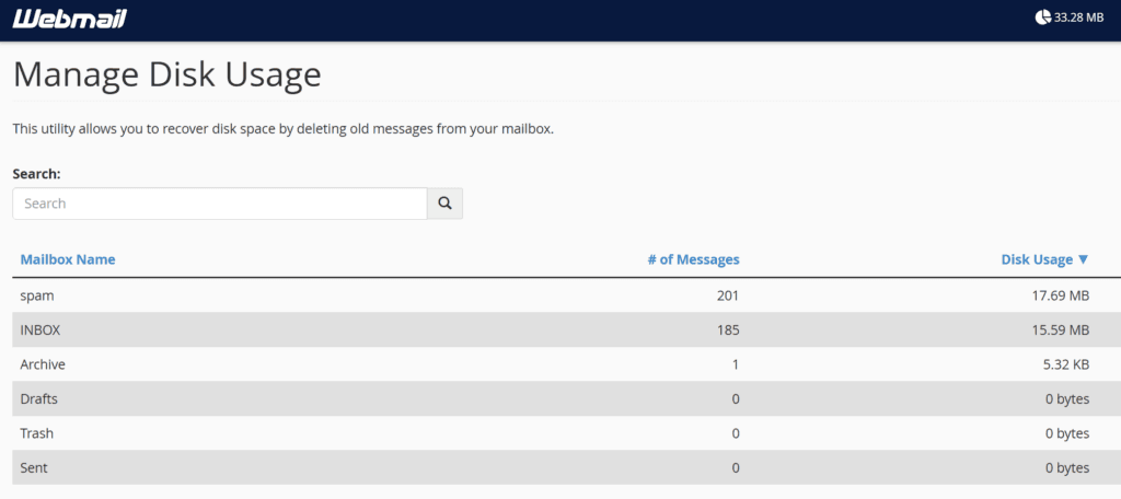 Email inbox legen